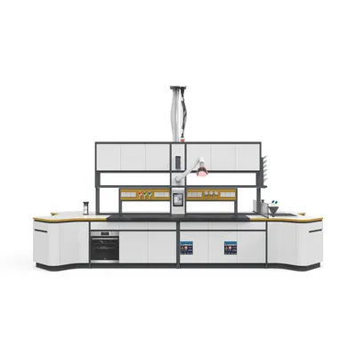 Chemical Resistant Heavy Duty Stationary Structure Lab Central Bench Workstation