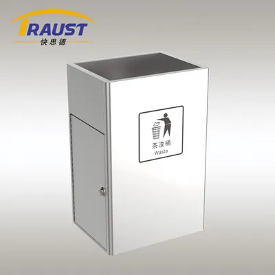 Traust Stainless Steel Liquid Disposal Bin Secure Collection Receptacle Hygienic Waste Handling