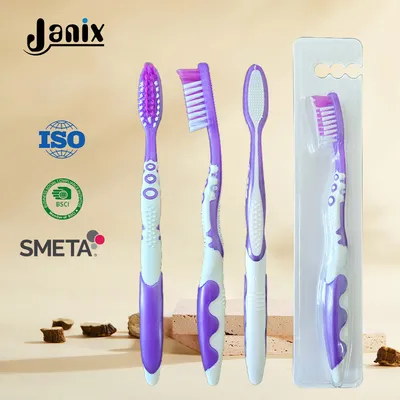 Customized Logo & Color Cheap Tooth Brush PP Nylon Soft Bristles Handle Toothbrush