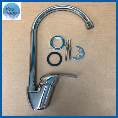 Single Lever High Spout Brass 35mm Kitchen Mixer