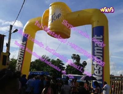 Start Finish Outdoor Event Inflatable Arch Newly Design Entrance Arch for Racing