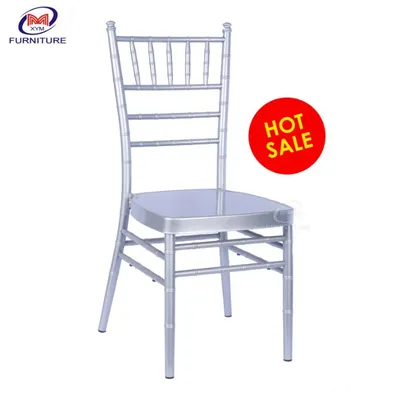 Dining Furniture Restaurant Banquet Wedding Stacking Metal Aluminum Chiavari Chair