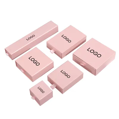Customized Paper Cardboard Drawer Jewelry Packaging Box Gift Boxes Necklace Earring Bracelet Ring Jewelry Box