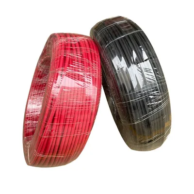 120mm Black Red Tinner 1 Core Flexible Wire Cable PV Photovoltaic XLPE PPO Insulated Solar PV Cable