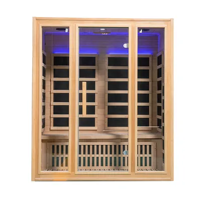 Portable 4 Person Body Dry Steam Far Infrared Sauna Room Indoor