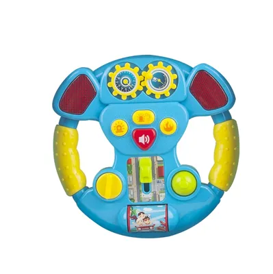 OEM Multi-Functional Plastic Steering Wheel Toy Educational Driving Controller Ambulance Car Fire Truck Sounding Simulate