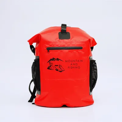 30L Red Outdoor Backpack Climbing Fishing Waterproof Bag
