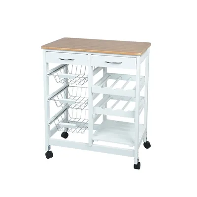 Restaurant Rolling Wine Rack Trolley