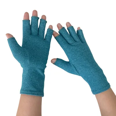 Durable Elastic Knitting Good Resilience Property Over-The-Wrist Length Arthritis Compression Gloves for Hand Stiffness Rehabilitation Care