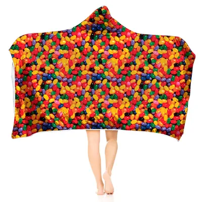 Fit All Wearable Blanket Valentine Gift Sweatshirt Hoodie Blanket for Adults