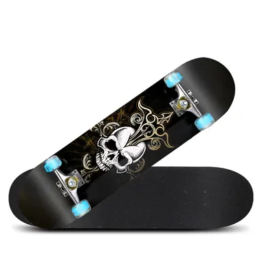 Customized Maple Wooden Skateboard Four-Wheel Scooter Sports Skateboard