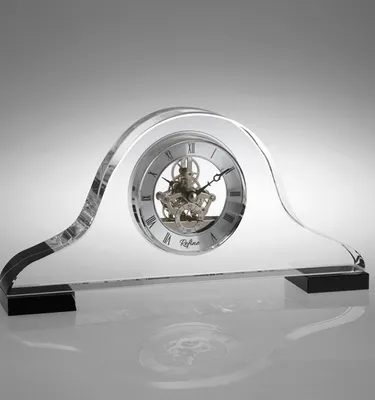 K9 Crystal Glass Table Clock for Business Gifts