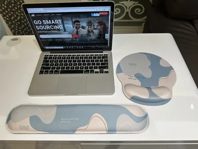 Promotional Wholesale Custom Logo Silicone Mouse Pad with Wrist Rest Support