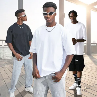 Custom Wholesale Best Selling Cotton Blank Heavyweight Oversized Plain T Shirt Men
