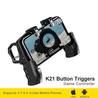 K21 Button Triggers Equipment for Cell Phone Dzhostik for Pubg Mobile Joystick Gamepad Game Controller for iPhone Android Gaming