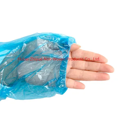 2021 Hot Cheap Disposable PP+PE Waterproof Arm Sleeve Cover Machine-Made Cheapest Single-Use Long Arm Sleeve Cover