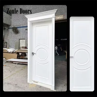 Bedroom Bathroom Simple Design Minimalist Style Waterproof WPC Wooden Door