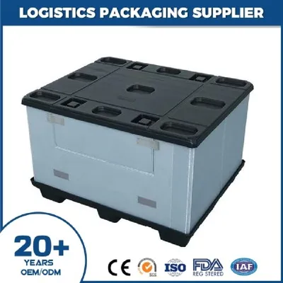 Lightweight China Collapsible Foldable Plastic Pallet Box for Easy Mobility