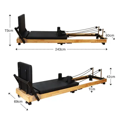 Yoga Fitness Pilates Reformer Wood