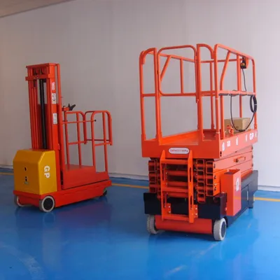 1000kg Trail-Type Small Platform Folding Scissor Lift with Extension Platform