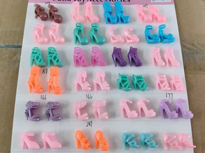 Wholesale Various Types Doll Accessories Doll Shoes High Heels 11 Inch Barbi Doll's Shoes MOQ 1kg