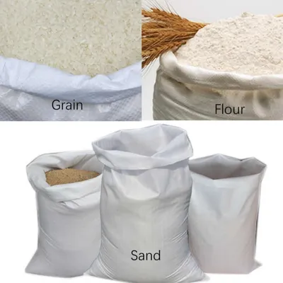 Cheap Price Plastic White Sand Bags 25kg Packing