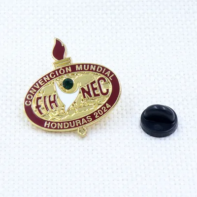 Most Popular Pin Custom Promotional Gold Metal Enamel Logo Italy Anchor Badge Button Pins Badge