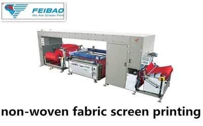 Fb-Nwf12010W Model Roll to Roll Three Color Non Woven Fabric Screen Printing Machine
