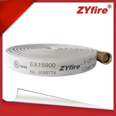 Custom High Quality 150mm EPDM Lining Fire Hose with Brass Aluminum America Threaded Coupling