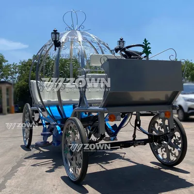 Romantic Sightseeing with Custom Color for Hotel Event: Electric Pumpkin Carriage