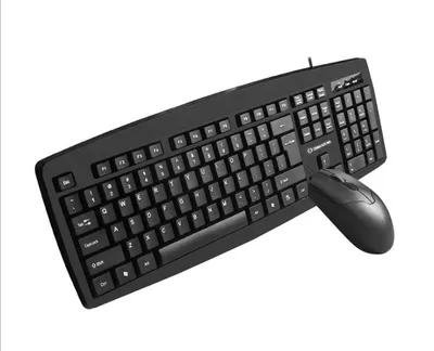Wired Mouse and Waterproof Multimedia Mute Keys Keyboards for Game or Office Use