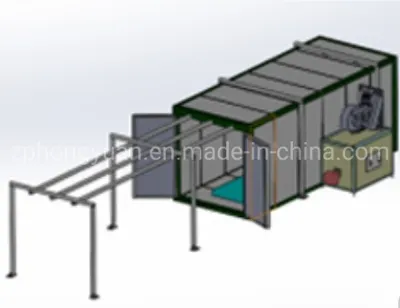 Hongyuan Manufacturer Electrostatic Powder Coating Curing Oven with Gas Burner