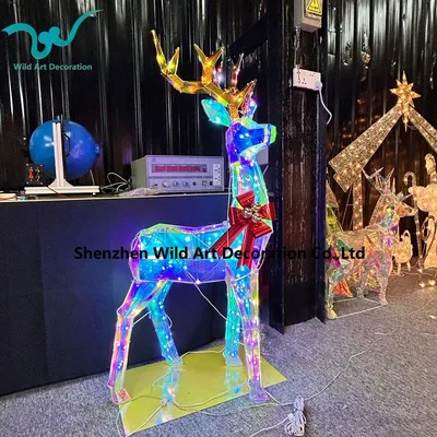New Iridescent Lighting Christmas Deer for Outdoor