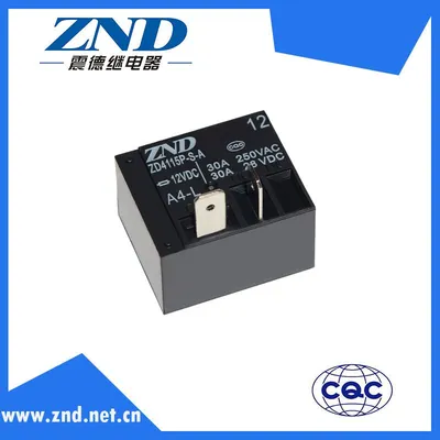 Zd4115p (T93) Miniature Size Power Relay for Household Appliances &Industrial Use 30A Contact Sensitivity Switch