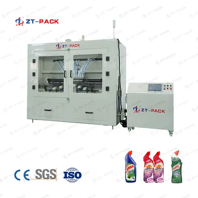 Automatic Harpic Toilet Cleaner Bottle Filling Packaging Machine for Corrosive Liquid