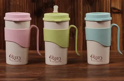 Wheat Straw Eco-Friendly Coffee Custom Mug Cup