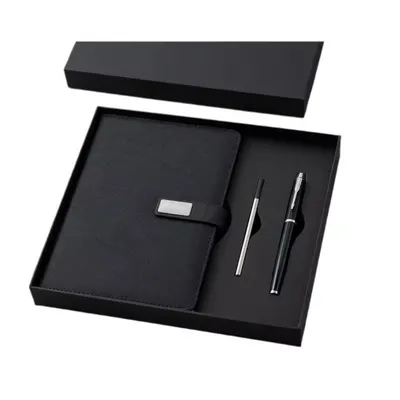 A5 Notebook Ballpoint Pen and Extra Refill Gift Set for Business Promotion