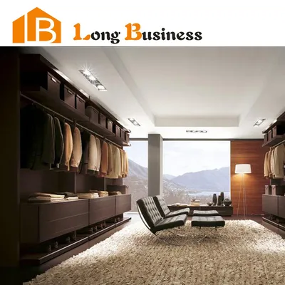 Walk in Closet Fitted Wooden Wardrobe for Home (LB-AL3011)