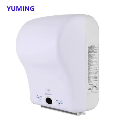 White Plastic Sensor Paper Towel Dispenser for Washroom and Kitchen