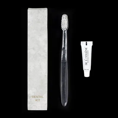 Disposable Cheap Hotel Clear Toothbrush with Toothpaste