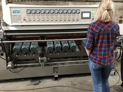Glass Mosaic Bevel Machine Bxm261sj PLC Min Glass 20*20mm