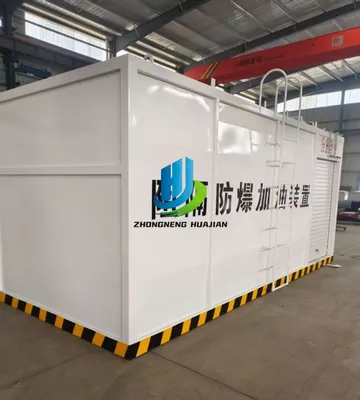 Mobile Customized Portable Dual Compartment Petrol Diesel Skid Mounted Fuel Station