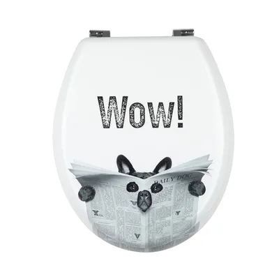 Light Weight Solid Feel MDF Printing Patterned Toilet Seats for Condo Bathroom