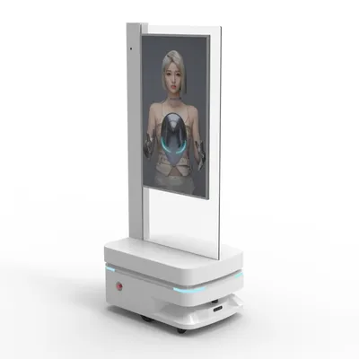 Reeman 43 Inch Smart Retail and Hospitality LCD Interactive Display Advertising Robot