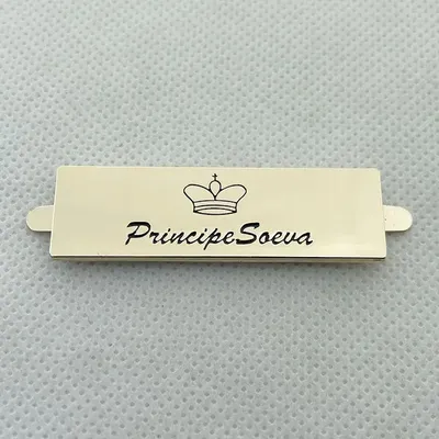 Neostar Cheap and Popular Silver Rectangle Custom Made Logo Metal Nameplate for Purse