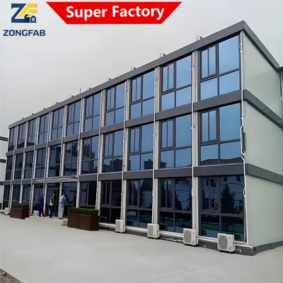 Modern Commerical Administrative Corporate Industrial Detachable Assembly Prefab Modular Building Housing Container Site Staff Worker Office Project