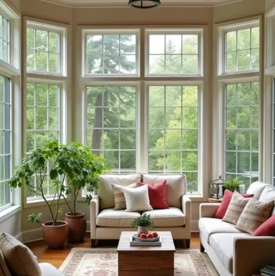 Modern Aluminum Sliding Glass Window with Energy-Saving Insulation for Homes