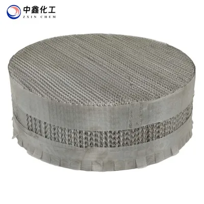 Chemical-Process Low-Pressure Structured Corrugated Plate Tower Packing with Mixing Pads