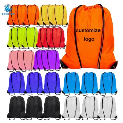 Drawstring Backpack Bulk Drawstring Bags Cinch Sack Nylon Draw String Sport Bag