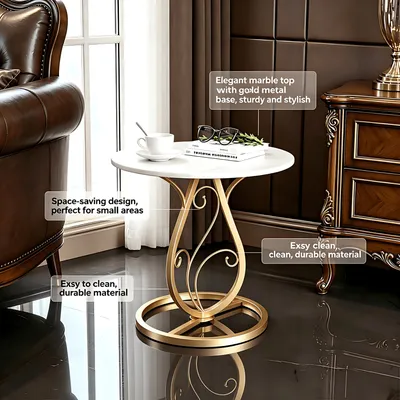 Sturdy Stylish Thick Frame Simple Design Tea Table for Living Room